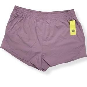 All In Motion Purple Lavender Lilac Mauve Shorts 1x NWT
